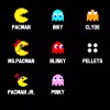Unbranded 80s Pacman Family Arcade Sprites Vinyl Decals for Car