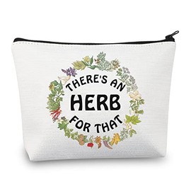 BDPWSS There's An Herb For That Botanist Makeup Bag Herb Lover Gift Plant Lover Gift Plant Whisperer Gift Herb Gardener Gift (Herb For That)