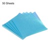 MECCANIXITY 50 Sheet Origami Paper, 6x6 Inch Shiny Blue Sparkly