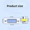 LuoQiuFa 2 Pack Rs232 Serial Cable 15 Pin DB15 Female