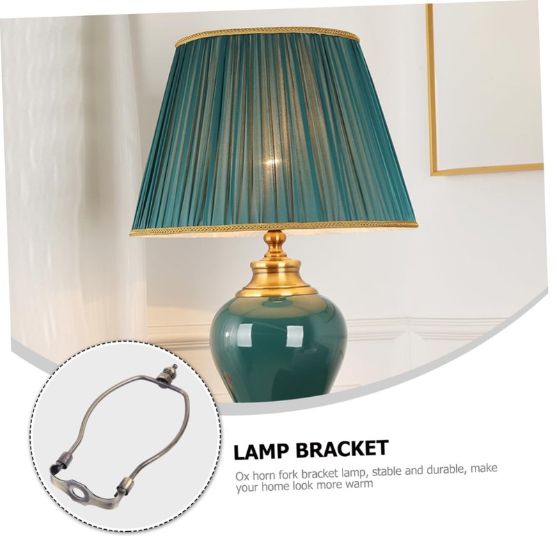STOBOK 6 Inch Bronze Lamp Harp Holder Lampshade Bracket for
