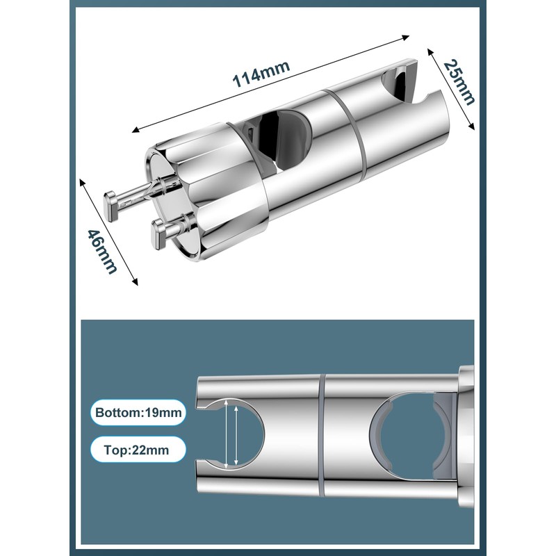 YEAUPE Shower Head Holder Replacement - Universal Adjustable Hand Shower