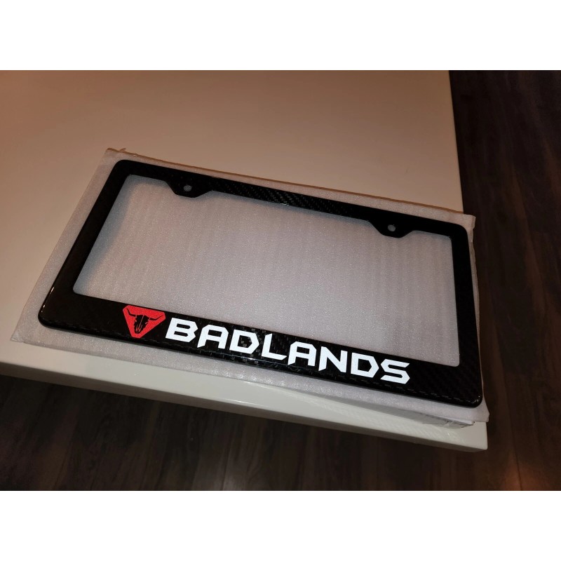 Badlands Bronco Badlands Carbon Fiber License Plate Frame 100% Carbon