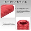 sourcing map 10Pcs Knurled Thumb Nut, 1/4"-20x15mm Hand Nut Pass