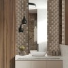 Peel and Stick Backsplash Subway Tile, 3"x6" Antique Brass Self-Adhesive