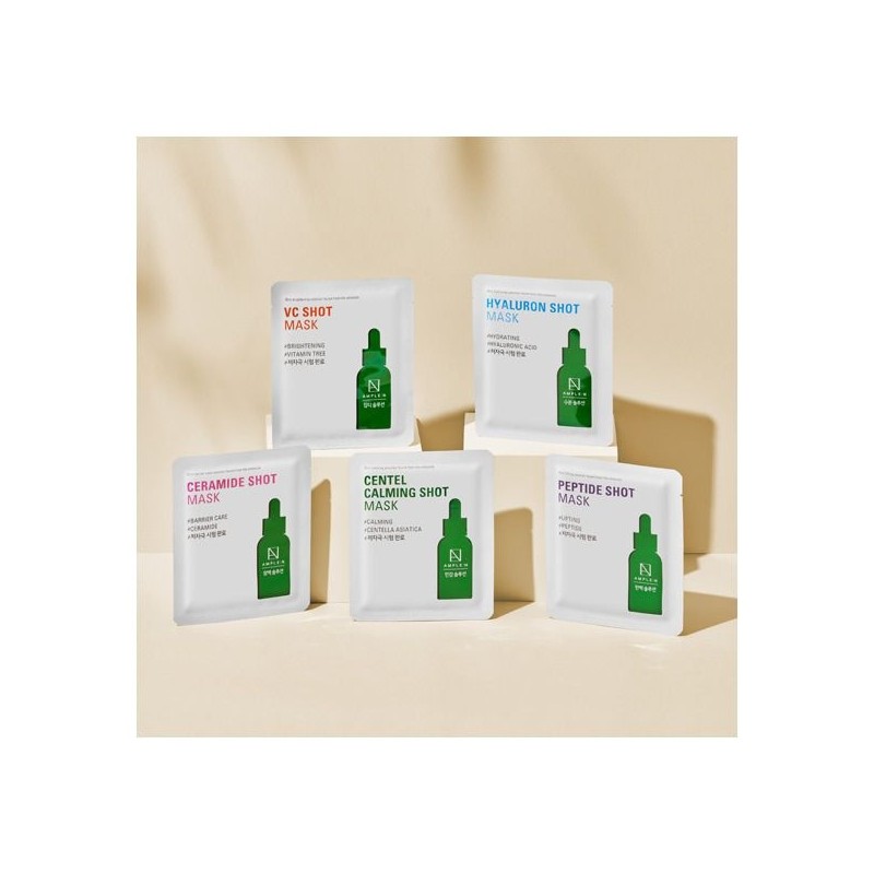 코리아나 [Koreana] [Ampoule N] Mask Peptide Shot (Elasticity)_10 sheets /