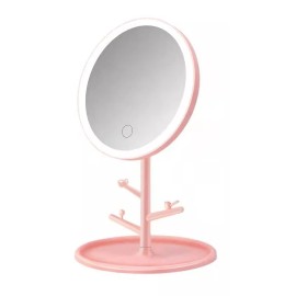 Tahua Espejo De Maquillaje Luz Led Touch Forma De Arbol Carga Usb