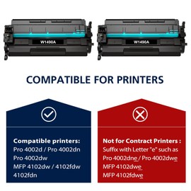 VICTONER 149A W1490A with Chip Toner Replacement for HP 149A W1490A 149X W1490X Laserjet Pro 4102dw 4102fdw 4102fdn 4002d 4002dn 4002dw Black Pack of 1