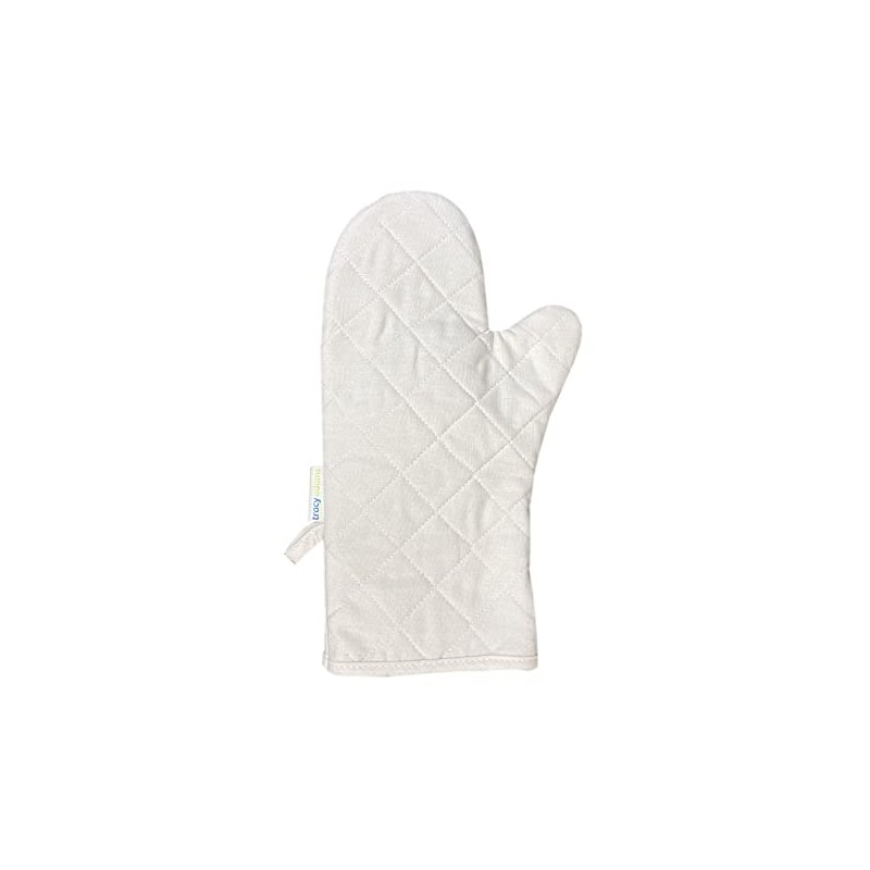 Plain Quilted Gauntlet Kitchen Pot Holder Single Oven Glove Mitt