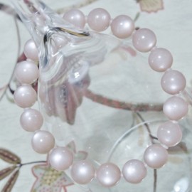 Happiness Stone Power Stone Bracelet, High Quality Natural Stone, June Birthstone, Peach Moonstone (Peach Color), Stone, peach moonstone