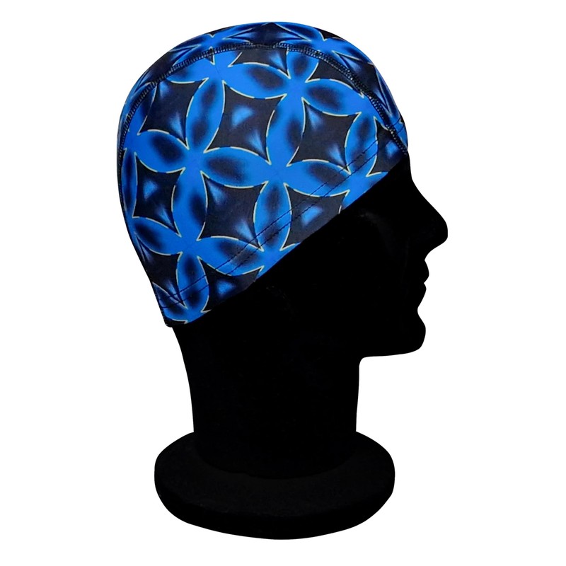 Blue Reef Elasticated Unisex Nylon Lycra Stretchy Swim Hat Bathing