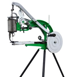LGXEnzhuo Cobbler Leather Sewing Machine, Manual Leather Shoe Repair Machine, Dual Cotton Nylon Line Sewing Machine with Tripod for Shoes Bags Tents Repairing