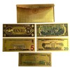 6 PCS Gold Foil U.S. Dollar Bill Bookmarks – Includes
