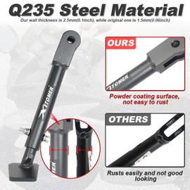 Xitomer Adjustable Side Stand Compatible with FZ6R 2009-2017 FZ 6R Motorcycle 0-3’’ Adjustable Kickstand