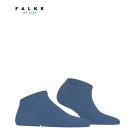 FALKE Women's Shiny W Sn Lyocell Short Plain Trainer Socks, Blue Smoky Blue 6483, 35 - 38