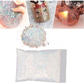 Escamas Mixtas en Polvo de Lentejuelas con Purpurina para Uñas, 50 G, Decoración Brillante para Uñas, Cabello, Uñas, Cara, Cuerpo y Manualidades (YJ02)