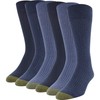 Gold Toe Calcetines Stanton Crew para hombre, varios pares, Chambray/Denim