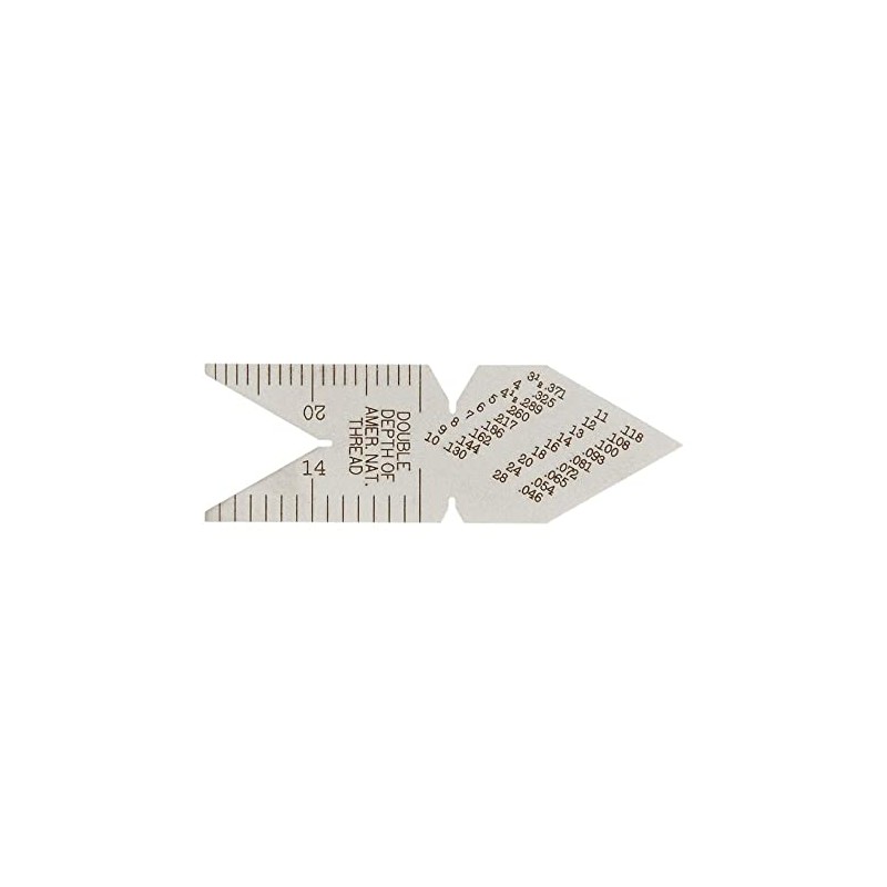 Starrett Center Gage - American Standard 60-Degree Threads, Durable Steel