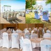 Trimming Shop Spandex White Chair Cover Stretch Fabric Removable Washable