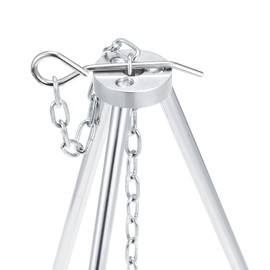 Solo Stove Tripod Camping Accessories Compact Lightweight Aluminum Tripod w/Adjustable Hang Chain, Perfect for Titan and Campfire Portable Stove, Camping, Backpacking, Survival Gear
