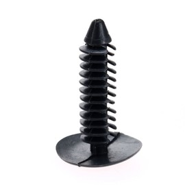 Dophee 50Pcs Car Retainer Clips Screw Fastener Rivet Retainers Hood Insulation Push Pin Plastic Clip Black