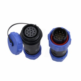 HangTon SP21 12 Pin Connector Aviation Circular Fast Disconnect Power 5A Male Female Cable Connector Socket
