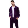 Ragelion Mens Tracksuit 2 Piece Velour Sweatsuit for Men Casual