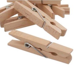 Mainstay Standard Wooden Clothespins - 100-count