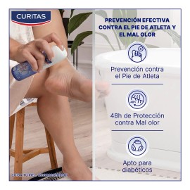 Desodorante Para Pie De Atleta Curitas Foot Defense De 150ml