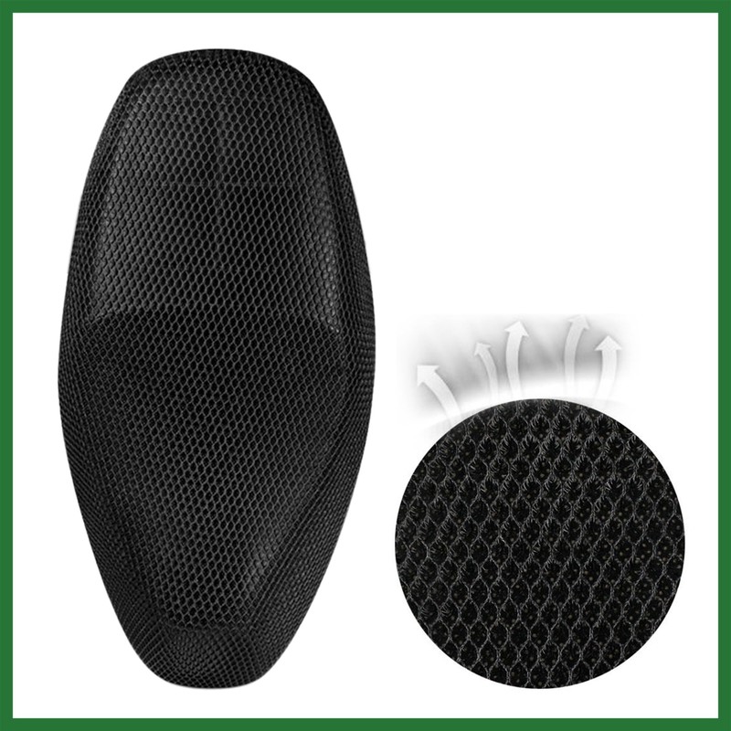 Motoforti XXL Black Motorcycle Net Mesh Seat Full Cover Breathable