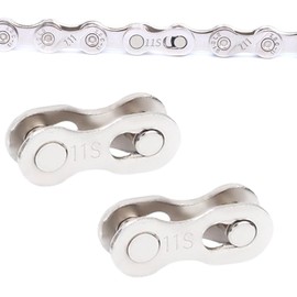 4 to 11 Speed Chain Missing Link Connector Bicycle Chain Link Steel Bicycle Chain Speed Quick Link (Silver)