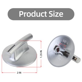 Abeskch 74010839 WP74010839 Cooktop Burner Knobs Replacement for Jenn-Air Stove JED8430BDB, JED8430BDB18, Replaces Parts AP4100128, AP6011218, AH2088183, PS11744413 (5 Pack)