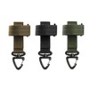 Rotating buckle multi-purpose hook 1P snap clip mountaineering storage Black 2ea