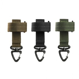 Rotating buckle multi-purpose hook 1P snap clip mountaineering storage Black 2ea