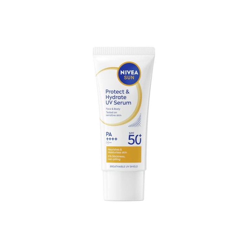 NIVEA SUN Breathable Serum SPF 50+, Breathable Sun Cream with