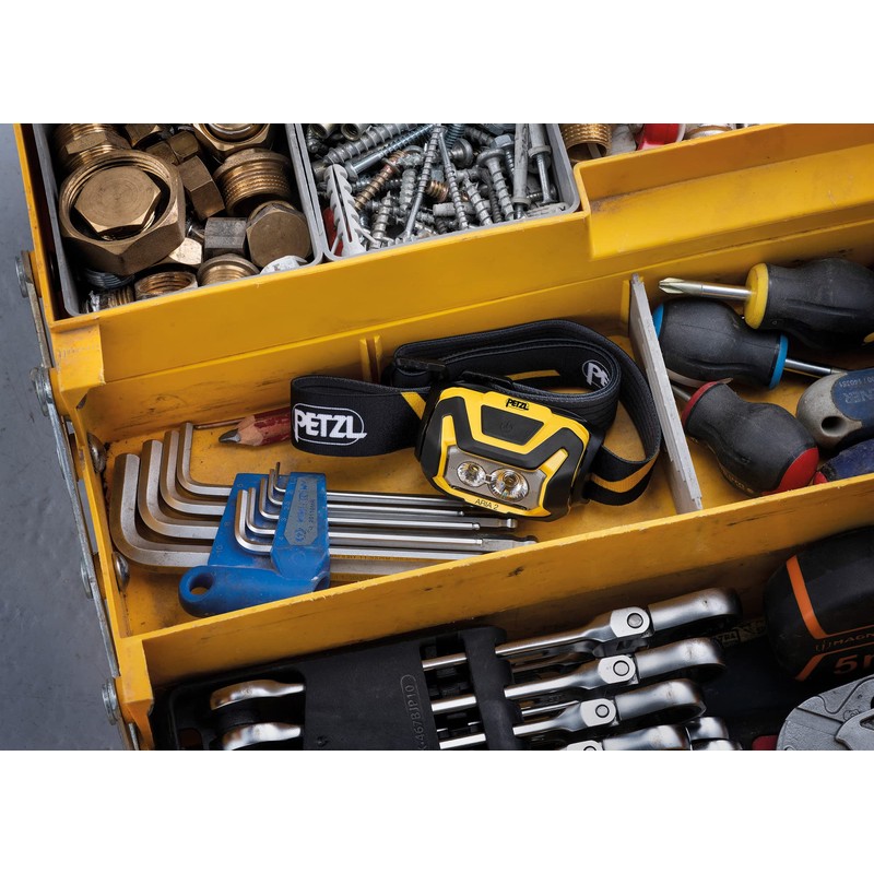 PETZL ARIA 2 Compact Durable Waterproof Headlamp 450 Lumens Black