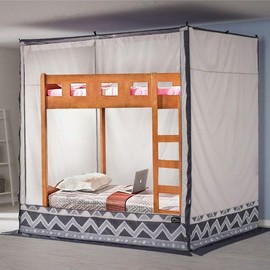 Square Bunk Bed Warming Tent (Poles Not Included) for Winter Cold & Wind Protection Draft Blocking