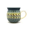 Polish Pottery Mug - 15 oz. Bubble - Mint Chip