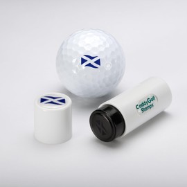 CaddyGolfStamps Scottish Scotland Flag Football Design Golf Ball Stamper Stamp Marker Personalise your Golf Balls Golf Gift Birthday Gift