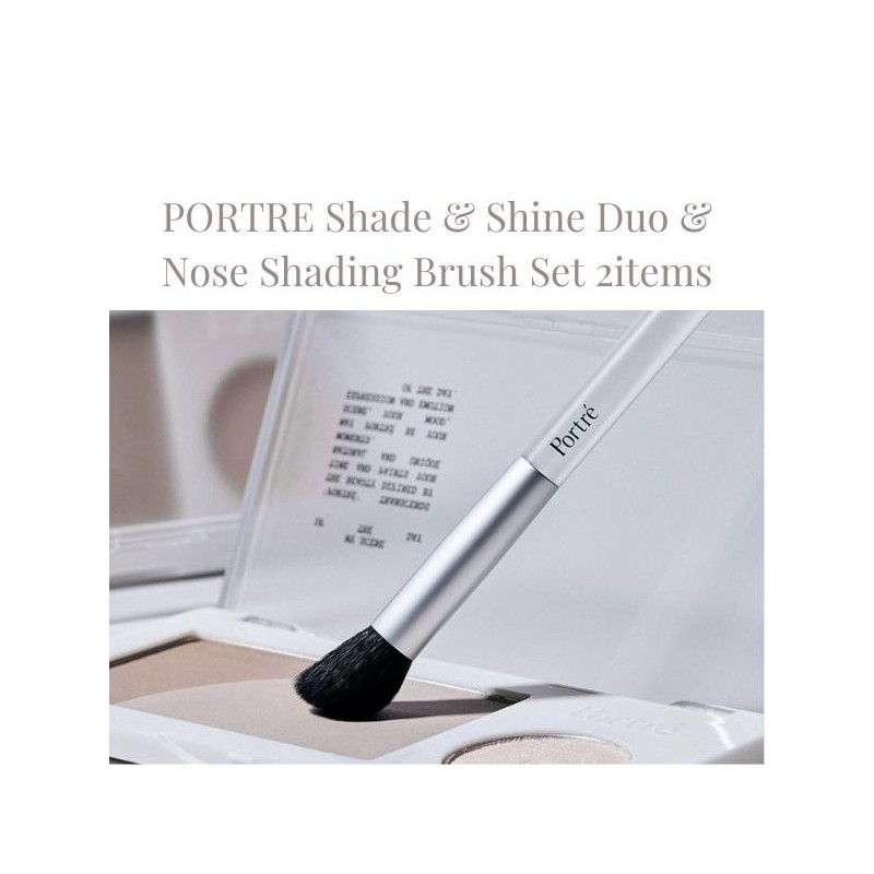 PORTRE Shade & Shine Duo & Nose Shading Brush Set