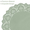 MCEAST 100 Pack Round Sage Green Paper Doilies 13.5 Inches