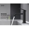 KENES Bathroom Faucet Black, Single Handle Matte Black Bathroom Sink