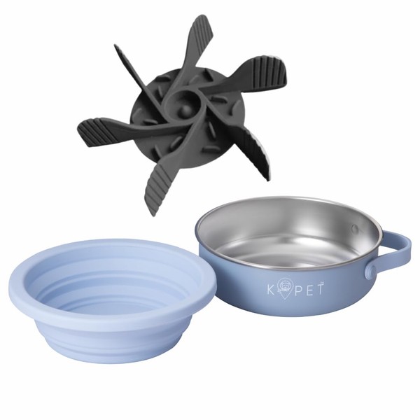 KPET™ 3 in 1 Dog Feeding Bowl, Portable Non Slip