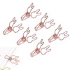 100Pcs Bunny Binder Clips Hollow Out Cute Strong Clamping Durable