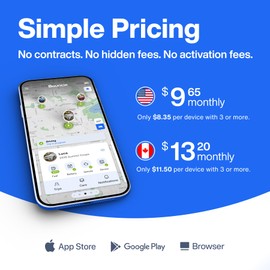 Bouncie GPS Tracker for Vehicles with Real-Time Location, Route History, Speed Monitoring, Geo-Fence & Accident Notifications - for Fleets & Family - Cancel Anytime