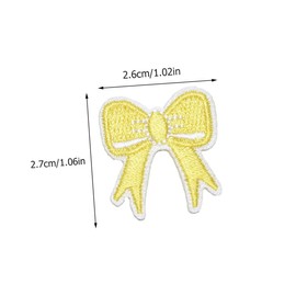 DOITOOL 18pcs Cartoon Bow Patches for Clothes Bags Hats DIY Embroidery Applique Stickers for Sewing Crafts Safe Durable Embellishments