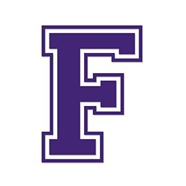 Applicable Pun Varsity Letter F - Vinyl Decal for Outdoor Use on Cars, ATV, Boats, Windows and More - Purple 10 Inches Tall