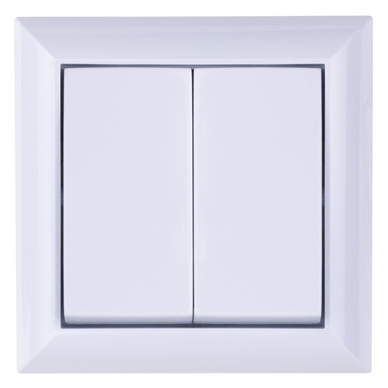 REV PlanoLuxe 0511462777 Surface-Mounted Series Switch White