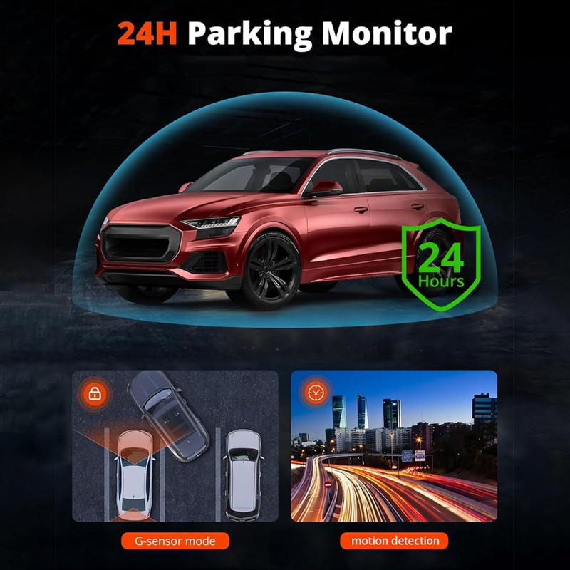 Dash Cam Front and Rear, 4K Dual Dash Cam with