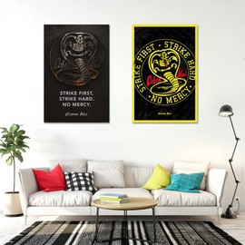 Generic Cobra Kai TV Show Poster Set (Logo & Emblem - No Mercy) (24" x 36")